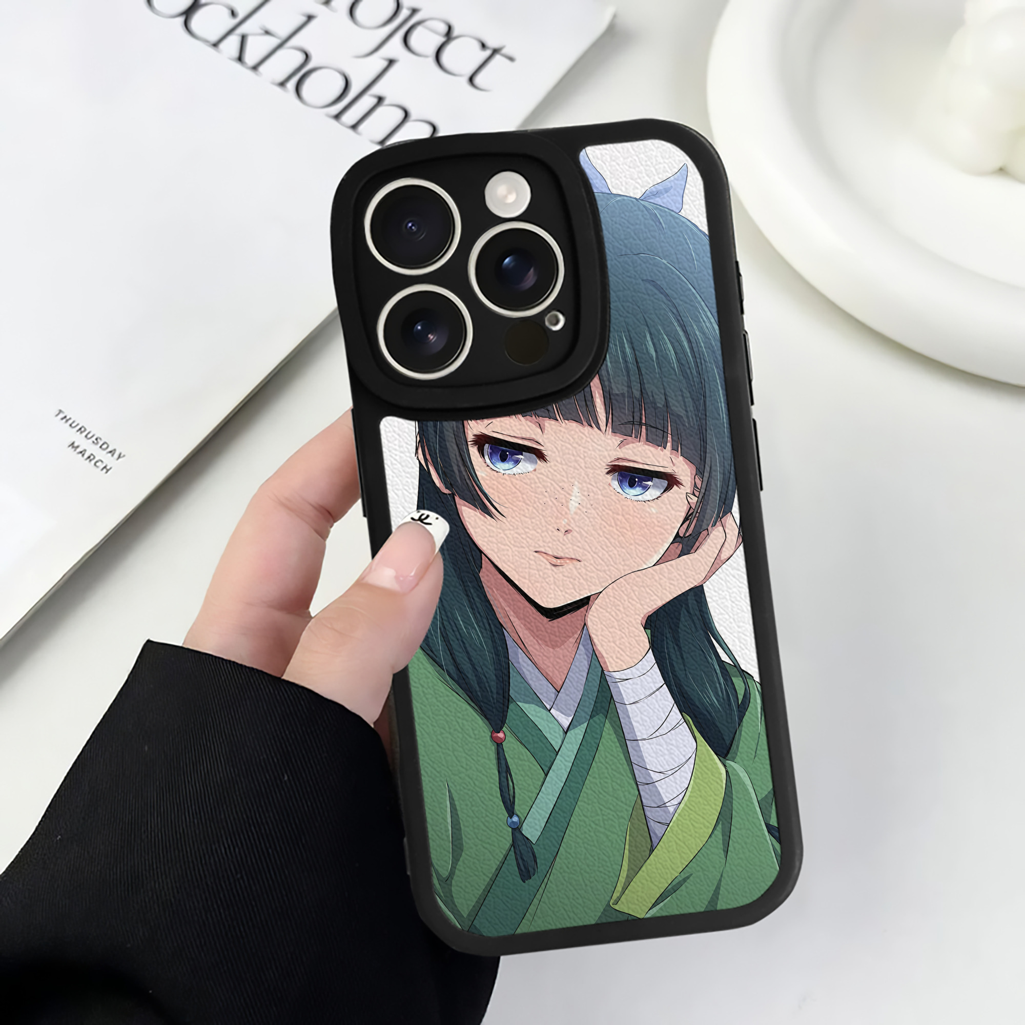 薬屋のひとりごと The Apothecary Diaries 【iPhone 16シリーズ対応】シリコンスマホケース（レザー調） 材質：シリコン